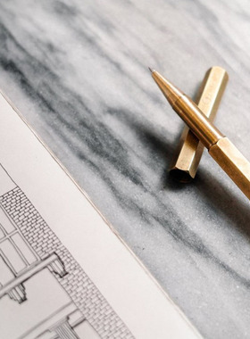 中国台湾物外设计Ystudio STAT-02 宝珠笔书写签字圆珠笔黑色