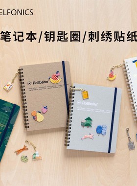 日本 DELFONICS Rollbahn 线圈手账本高颜值笔记本简约随身手帐本