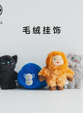 日本CLASKA MAMBO系列毛绒挂饰胸针可爱比熊毛绒耳罩