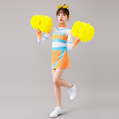 啦啦队服装女儿童演出服