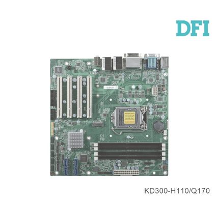 工业级母板#DFI KD300-H110-Q170 4PCI工控主板MICROATX 6代7代