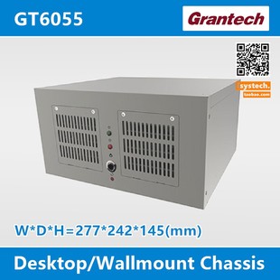 ATX 6055GB 工控机箱 PS2 艾讯宏达GRANTECH壁挂GT6055WB 9700