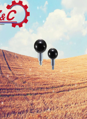 GPBS6/8/10塑料球头旋转握柄外螺纹GPB6 /M8 /M10 /M12