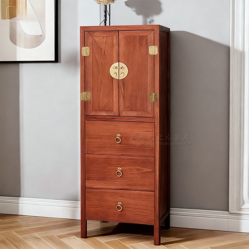 中式香樟木斗柜客厅边柜转角柜