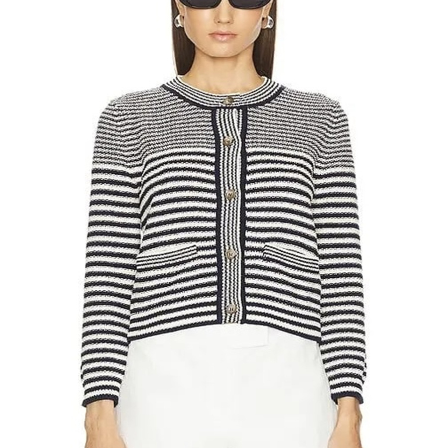 小俞家 特价超值manle*家黑白条纹上衣毛衣舒适宽松百搭内搭打底