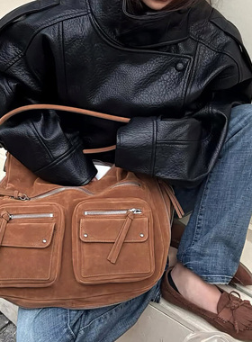 2025秋冬新款sunburnproject韩版小众单肩包腋下包大容量托特包