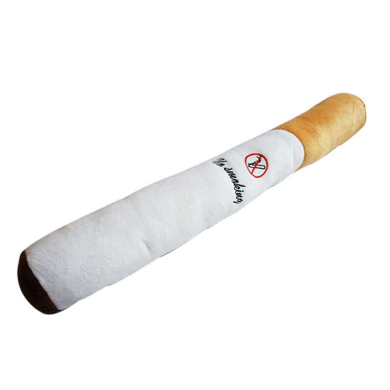 哈皮熊正品 抱枕靠垫 吸烟有害毛绒/玩偶/公仔/布