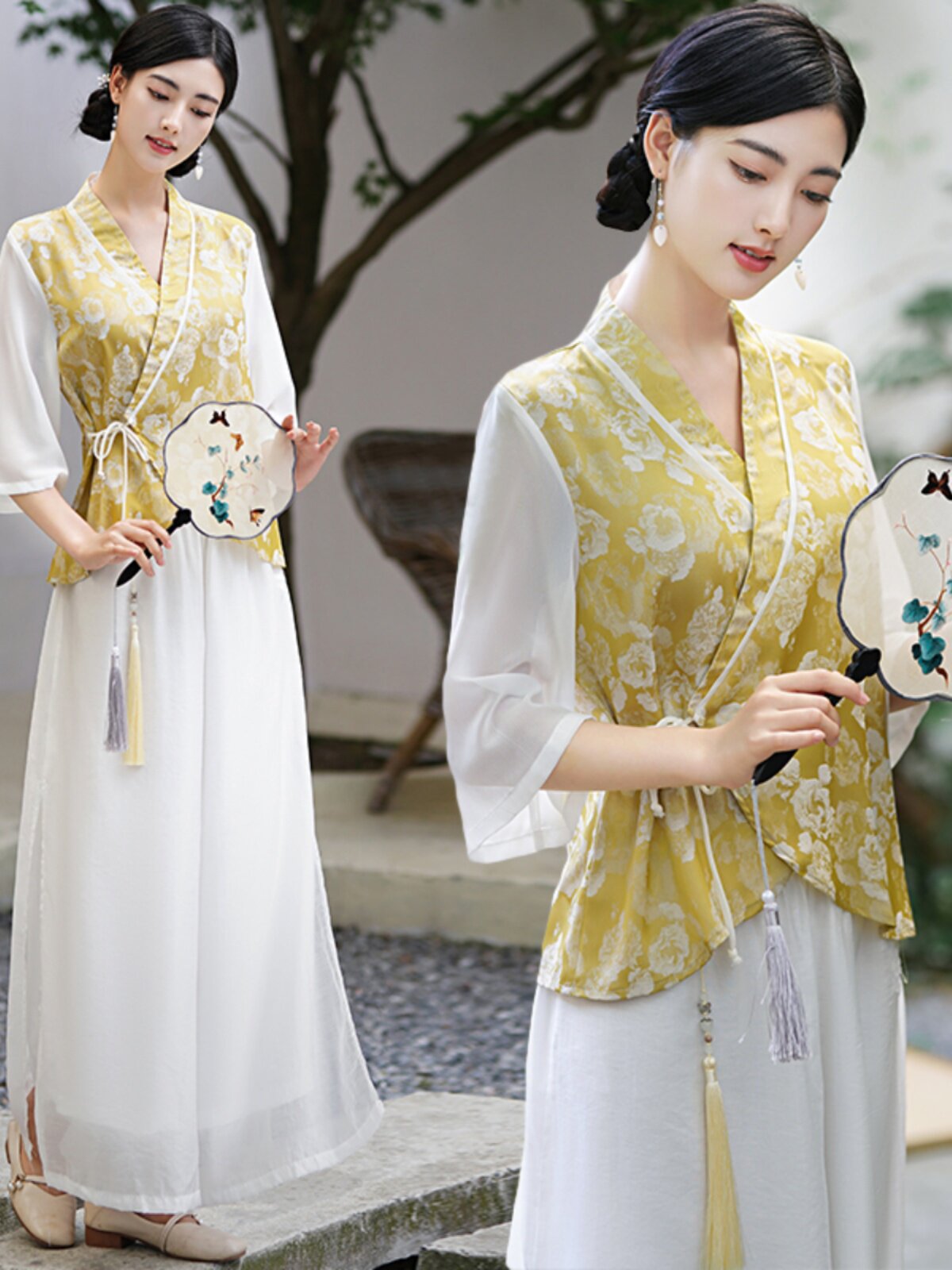 [8TH ANNIVERSARY CELEBRATION]NEW TANG COSTUME NEW CHINESE RETRO ETHNIC STYLE CHEONGSAM TOP ZEN TEA ART CLOTHING