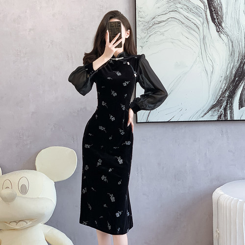 纯欲风精致显气质日常改良旗袍女