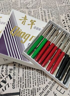 广州青年717钢笔库存老钢笔胶木笔舌透明毛细练字书法收藏学生笔