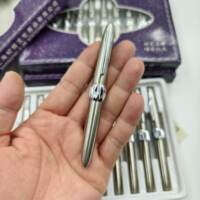 A pocket metal short pen made in Shanghai from the 1990s, the Jijie 318, is a compact and portable pen for students practicing calligraphy thumbnail 4