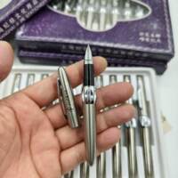 A pocket metal short pen made in Shanghai from the 1990s, the Jijie 318, is a compact and portable pen for students practicing calligraphy thumbnail 6