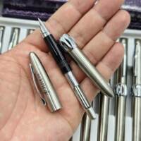 A pocket metal short pen made in Shanghai from the 1990s, the Jijie 318, is a compact and portable pen for students practicing calligraphy thumbnail 5