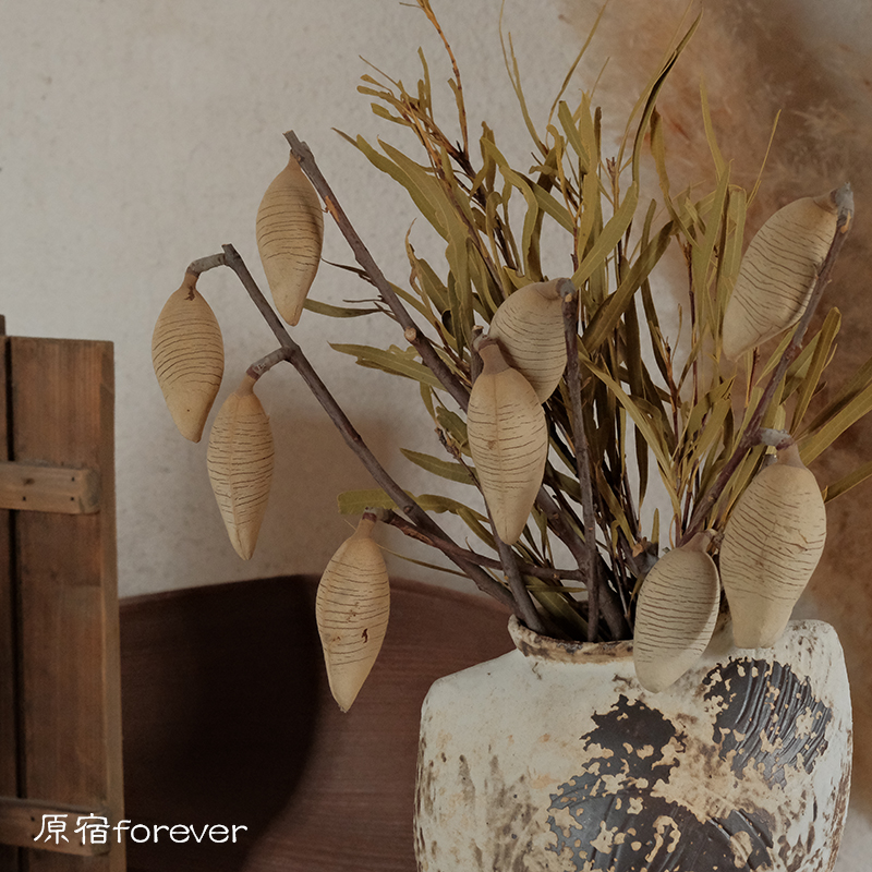 进口木梨果禅意搭配侘寂风装饰