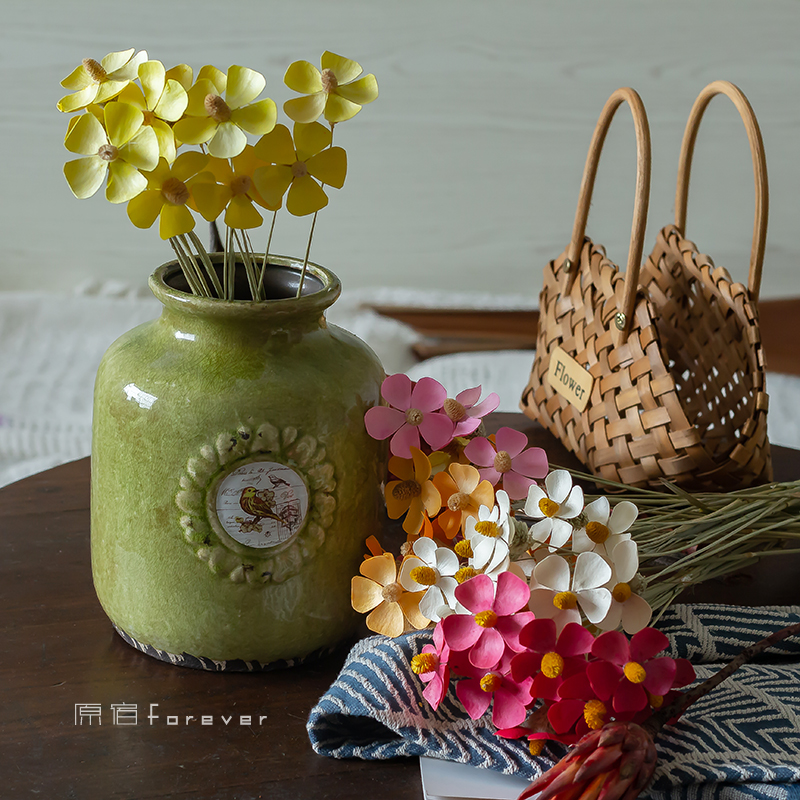 天然植物果壳手工紫罗兰干花花束插花搭配家装清新拍照摆设装饰花