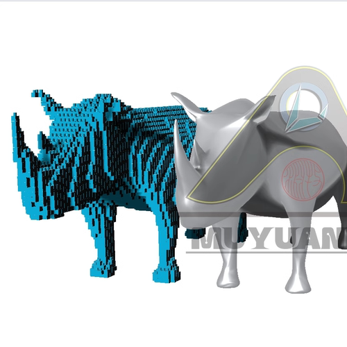 犀牛grasshopper  实体一键转积木插件，牧渊工作室出品