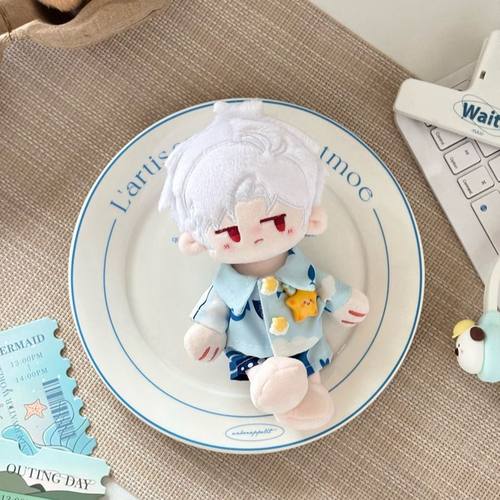 15cm捶锤体10cm娃衣站姿棉花娃娃衣正常体海星体毛绒公仔衣服套装