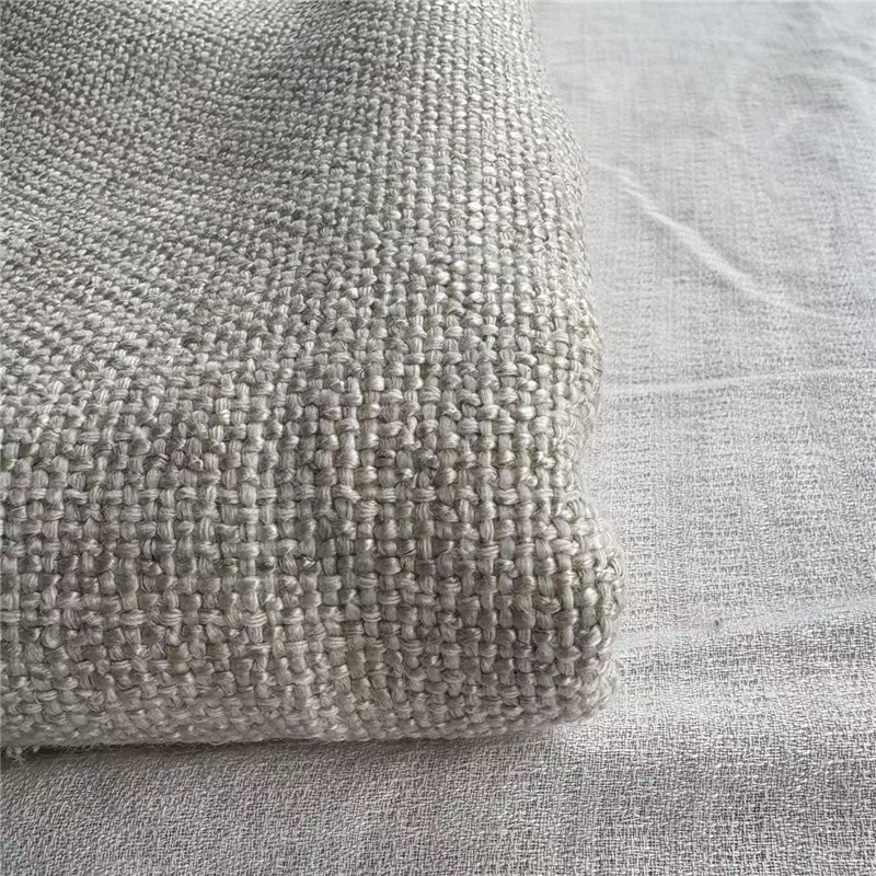 比利时进口重磅粗旷原麻色背面加固超厚亚麻结实亲肤包包沙发套布