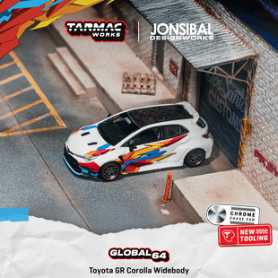 TW 1:64 丰田Toyota GR 卡罗拉Corolla 宽体 白色 合金汽车模型