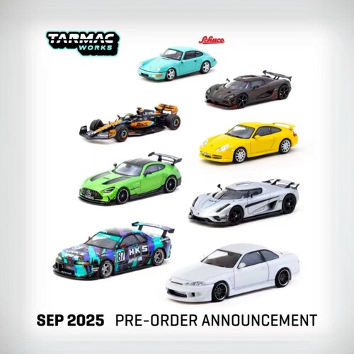 TW 25年9月新品预定 皮亚斯特里 迈凯伦 保时捷 柯尼塞格 AMG1/64