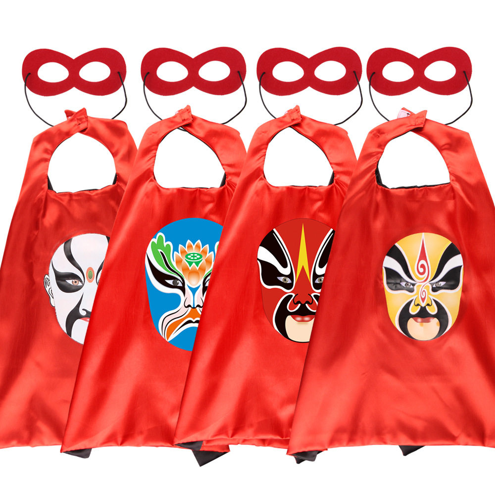 Peking Opera Facial Makeup Cloak With Eye Patch Sichuan Oper属于什么档次？