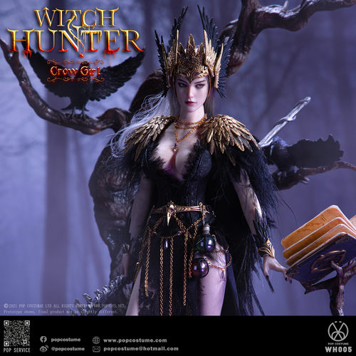POPCOSTUME女巫猎魔人兵人乌鸦女