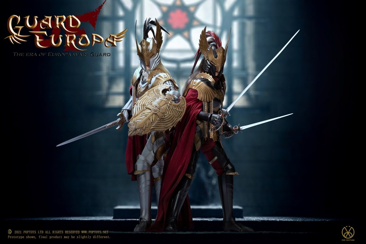 poptoys 1/6 欧罗巴战纪第二弹 鹰之守护 铁甲鹰骑卫队 黑色版