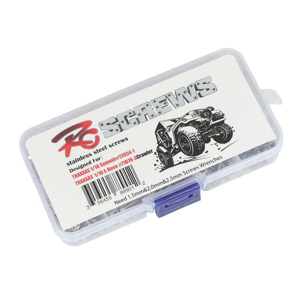 TRAXXAS 1/16 E-REVO 小E Summit 小S全车不锈钢螺丝套装一车份