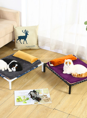 狗窝可拆洗猫床猫窝宠物狗狗床夏季行军床泰迪狗夏天离地四季通用