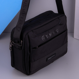 单肩包男款2025新款男士斜挎包高级感大容量牛津布帆布男士便携包