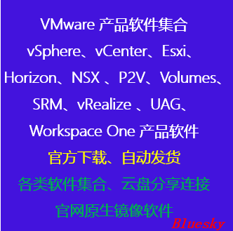 VMware esxi、vcenter、P2V、NSX、SRM、UAG、Horizon软件下载集