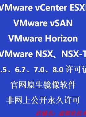 VMware vCenter ESXi 6.5 6.7 7.0 8.0 软件镜像许可激活序列号