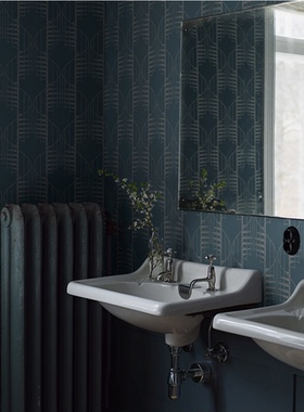 瑞典原装进口borastapeter墙纸现代北欧几何楼梯图案客厅卧室书房