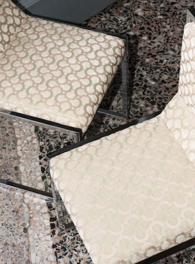 dedar意大利原装进口面料Scarabeo几何图案提花天鹅绒椅垫家具被