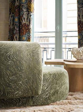 casamance法国进口面料Piti现代轻奢半素面纹理室内家具窗帘41320