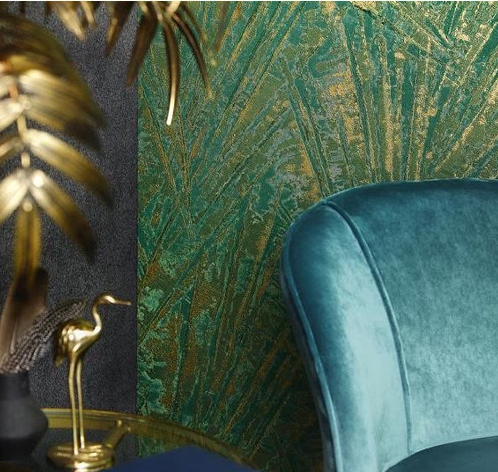 德国原装进口玛堡marburg墙纸现代简约植物丛林几何客厅卧室86712