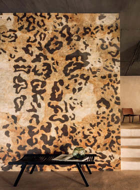 Elitis法国原装进口墙纸Veracruz简约风客厅电视玄关背景墙豹纹图