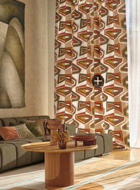 casamance法国进口面料West Dream抽象艺术风格刺绣窗帘或靠垫437