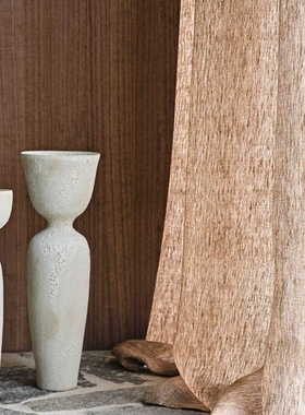 casamance意大利原装进口面料垂坠感亚麻纱客厅卧室窗帘48460112