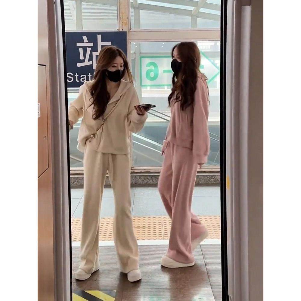 大码女装秋季洋气休闲两件套遮肉显瘦卫衣运动套装女胖mm200斤300,女装/女士精品,时尚套装,淘宝优惠券,粉丝福利购,淘宝优惠卷