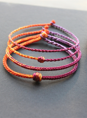 结福记2026年新款生肖牛羊狗兔吉祥手绳手工编织男女手链简约