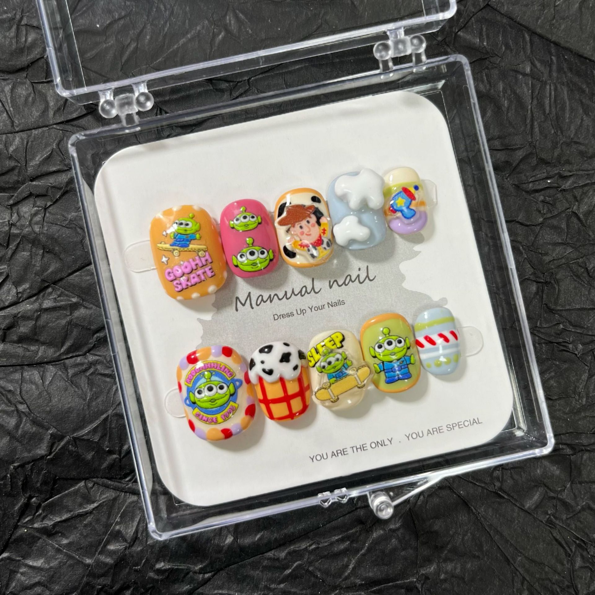 三眼仔可爱卡通立体云朵穿戴甲