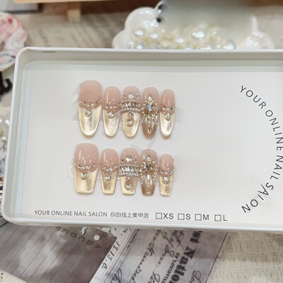 璀璨闪耀女神冠冕新款美甲贴片