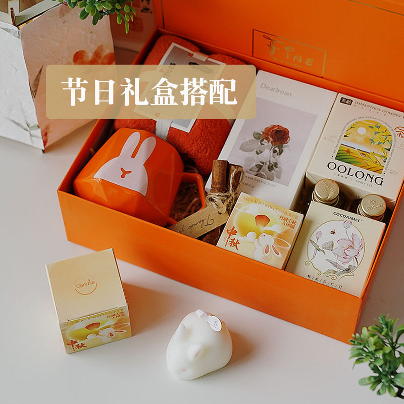 立耳兔香薰蜡烛送礼生日礼物图片