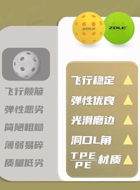 KENSHA肯鲨 pickleball匹克球比赛运动专业训练球室内室外匹克球