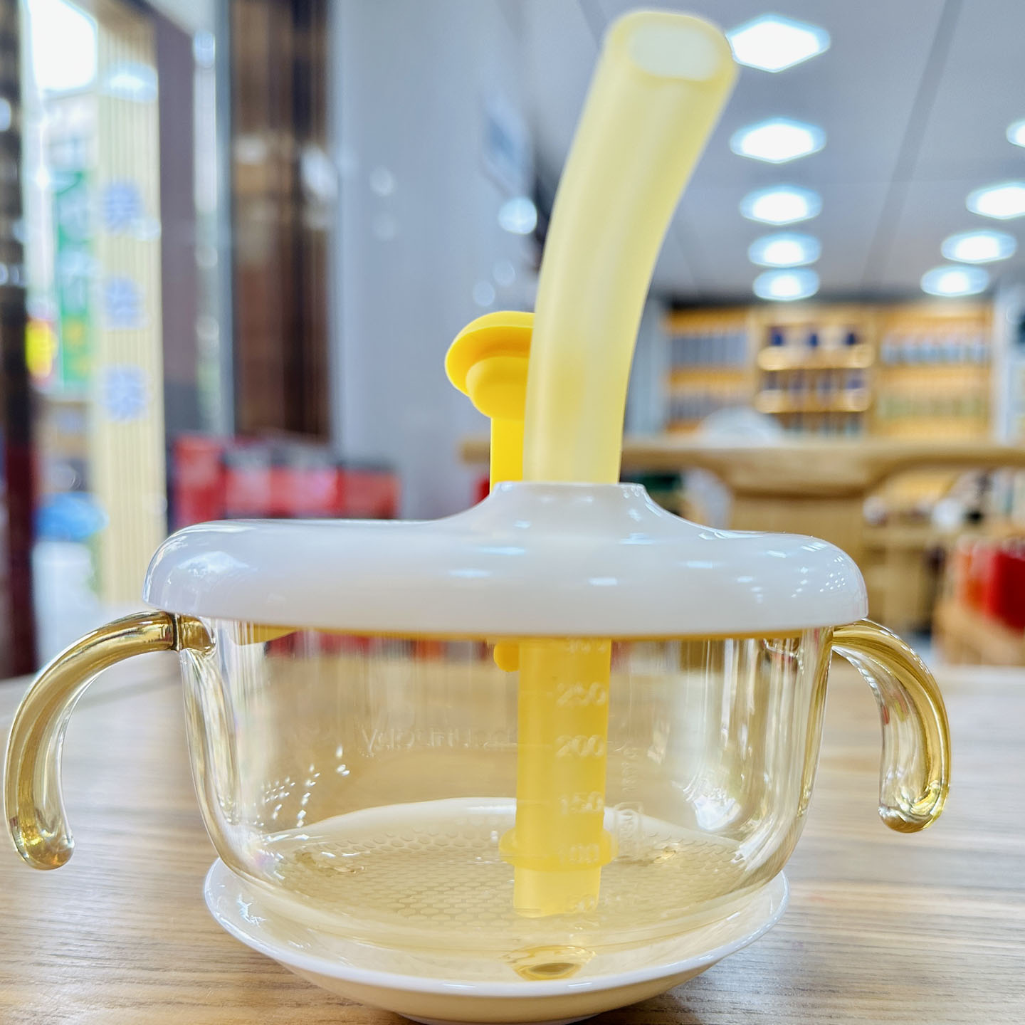 皇宠宝宝喝汤吸管碗婴幼儿辅食碗吃米糊喝粥喂水专用儿童吃饭餐具