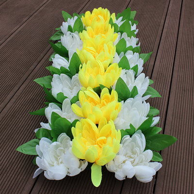 扫墓雏菊花排陵园花电子花圈装饰