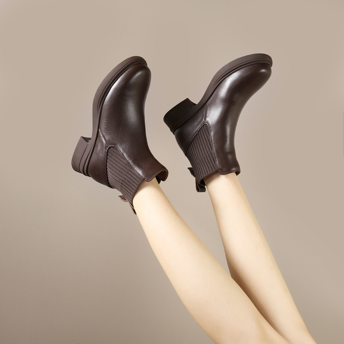 【多个款式可选】断码清多头层牛皮马丁靴女鞋百搭一脚蹬短靴女