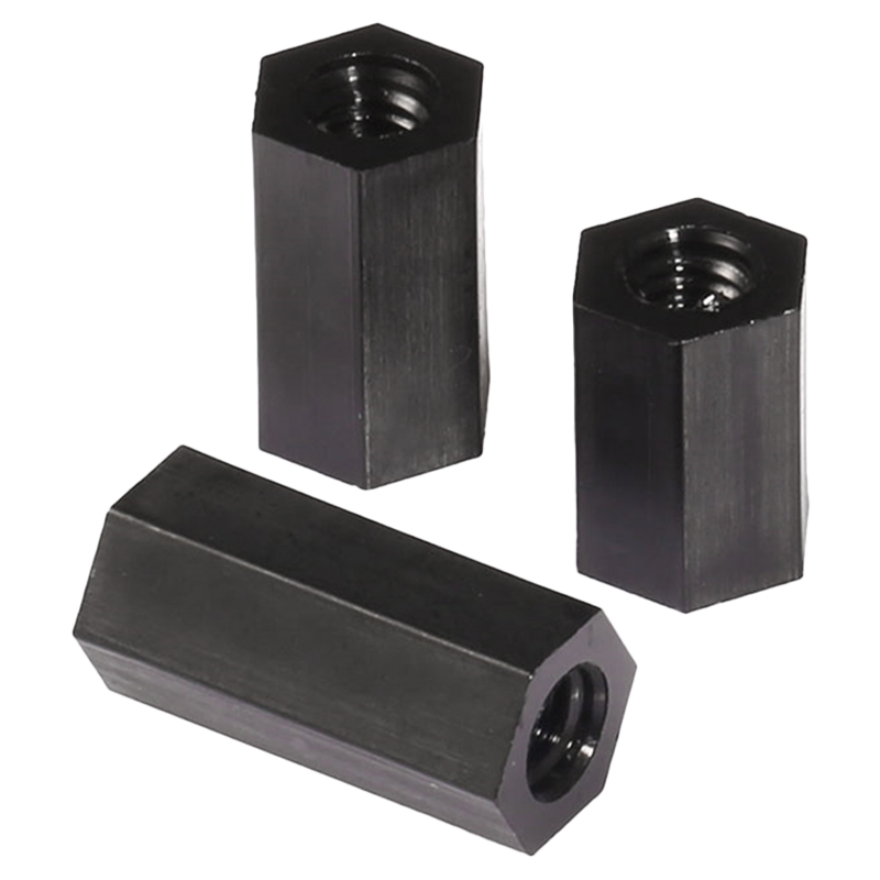 尼龙柱m3m4双通六角隔离塑料绝缘