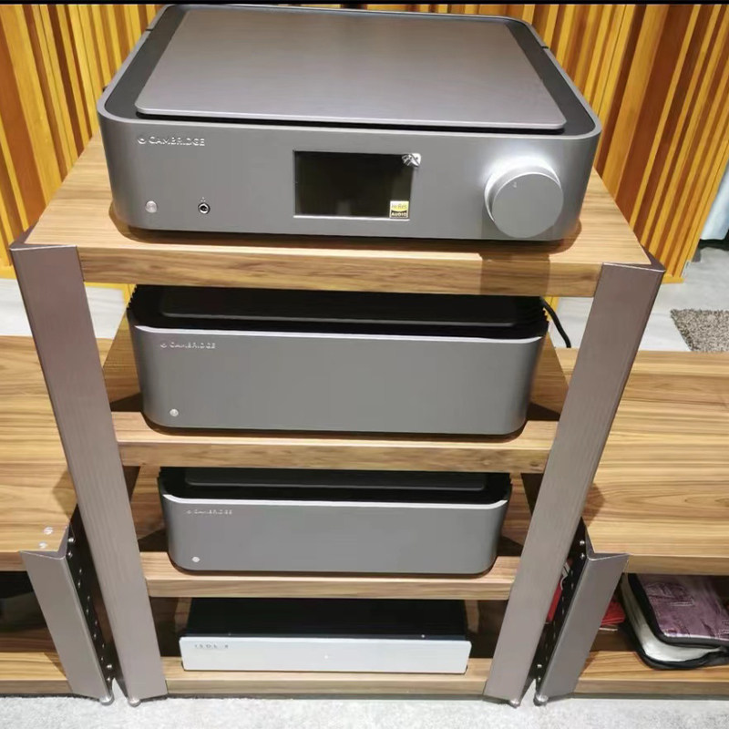 艺特11E63ABC可调音响机架机柜胡桃木枫木樱桃器材功放避震脚